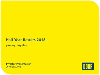 HY 18 Investor Presentation FINAL