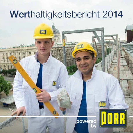 PORR Werthaltigkeitsbericht 2014