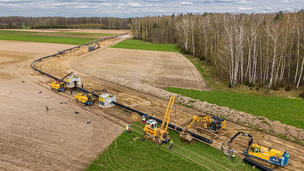 Tiefbau infrastruktur leitungsbau pipeline poland lithuania
